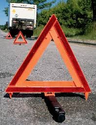 emergency kit - reflective hazard triangles